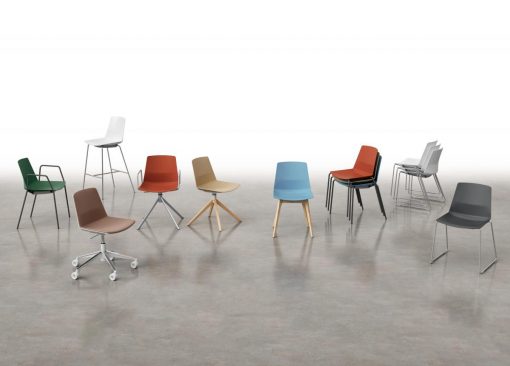 gamme de chaise - roulettes -traineau - empilable - chaise haute - osmoz mobilier & aménagement de bureau