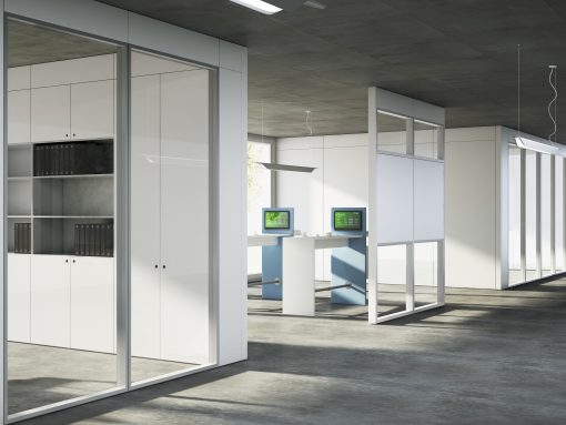 cloison vitrée - cloison insonorisante - acoustique - osmoz mobilier & aménagement de bureau