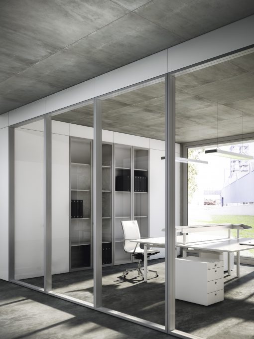 aménagement bureau opératif - cloison vitrée - cloison insonorisante - acoustique - osmoz mobilier & aménagement de bureau