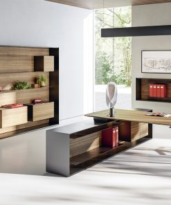 aménagement de bureau de direction - étagère - rangement - osmoz mobilier & aménagement de bureau