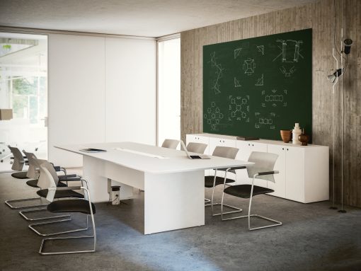 quaranta fantoni - aménagement salle de réunion - table de réunion - osmoz mobilier & aménagement de bureau