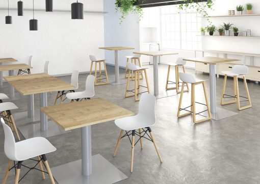 table - table haute - chaise - chaise haute - osmoz mobilier & aménagement de bureau