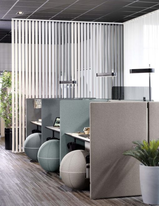 Cloisons acoustiques dans un espace de travail